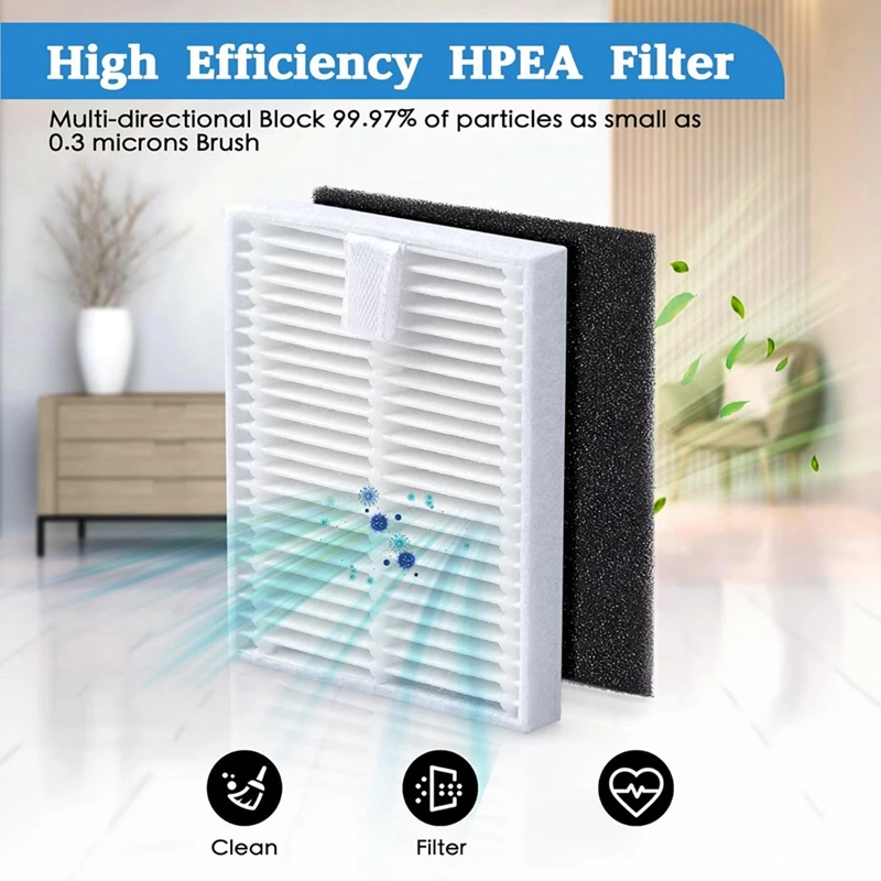 

A51U For Eufy L60/ L60 SES/ L50/ L50 SES Vacuum Robot, Replacement Accessory Set Main Side Brushes Hepa Filters Spare Parts