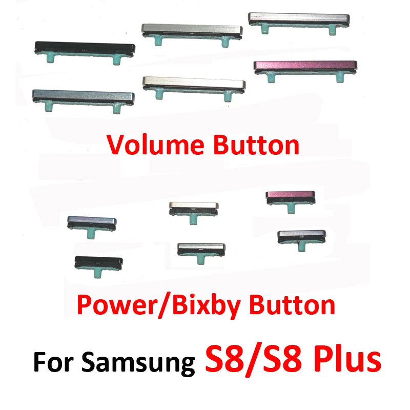 

For Samsung Galaxy S8 Plus G950 G950F G955 G955F G955FD Phone Housing New Side Key On Off Power Bixby Volume Button