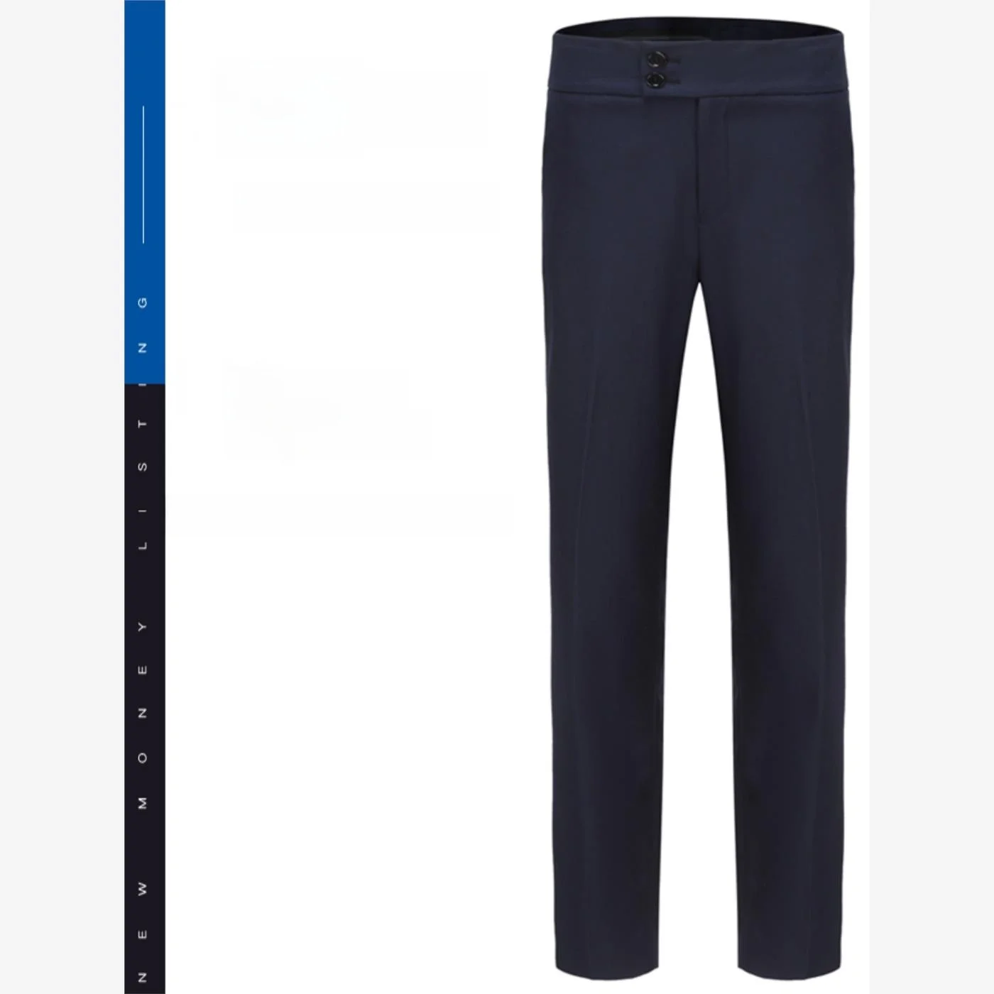 

Новые синие рабочие брюки 2024 года для женщин: классический крой, прямые штанины, стандартная толщина, полиэстер, для офиса и повседневной носки