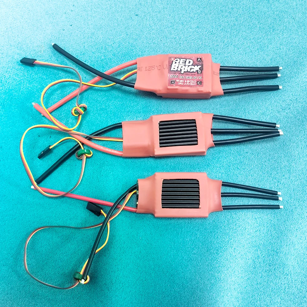 

Brushless Electronic Speed Controller, Red Brick, 50A 70A 80A 100A 125A 200A 2-3S, 2-7S, 5V, 3A, 5V, 5A BEC for FPV Multicopter