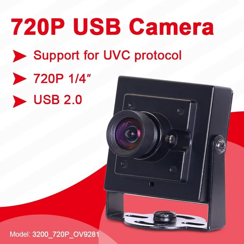 New 3200 720P OV9281 Mini Industrial Camera Modules 2.5mm 90Degree Distortionless Global Shutter CMOS 120fps HD Android Raspberr