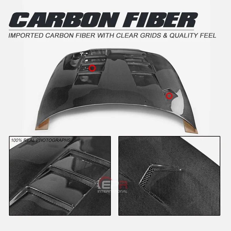 SAAR متوافق مع غطاء المحرك الأمامي من ألياف الكربون Toyota Supra Demon King المعدل MK4 JZA80