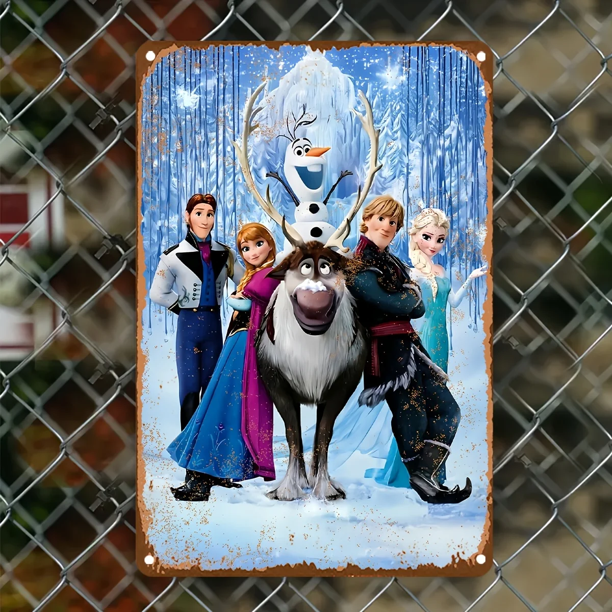 Miniso Disney Animation Warm Scene Metal Signs wall decor Tin Signs Captain Metal Poster Decor for Bar Pub Club Wall Decoration