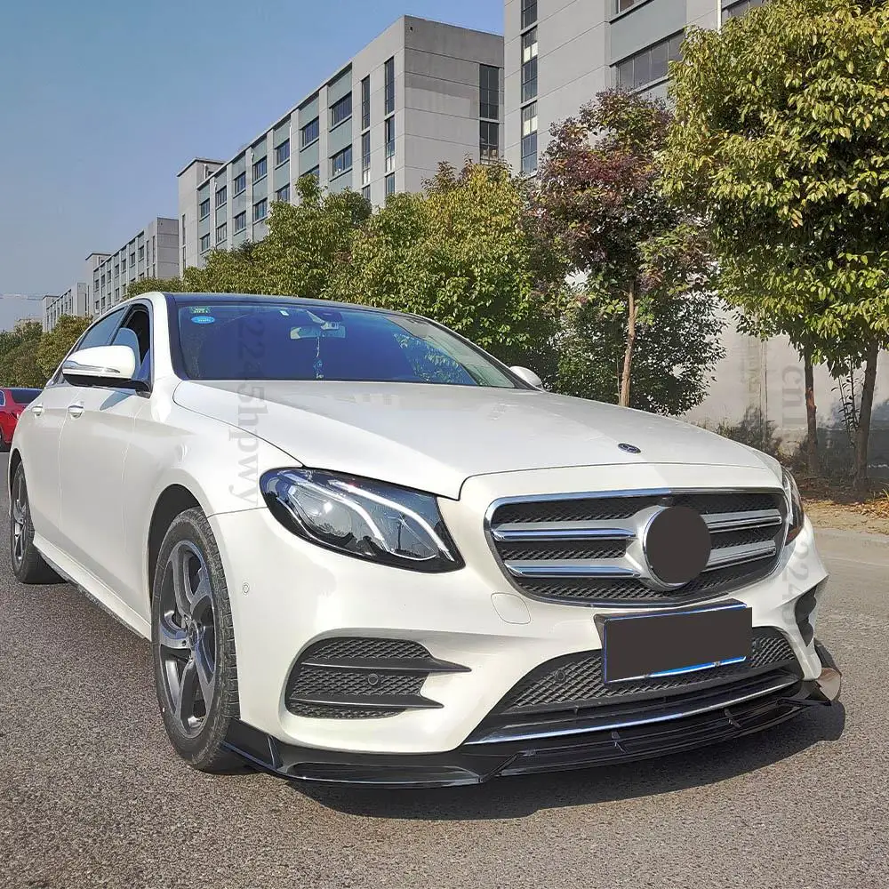 

Car modification Mercedes Benz E W213 2016 2017 2018 2019 2020 Accessories Front bumper lip and chin styling cosmetic surgery