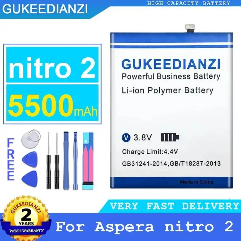 

Reliable Power 5500Mah Mobile Phone Battery High-Efficiency For Aspera Nitro 2