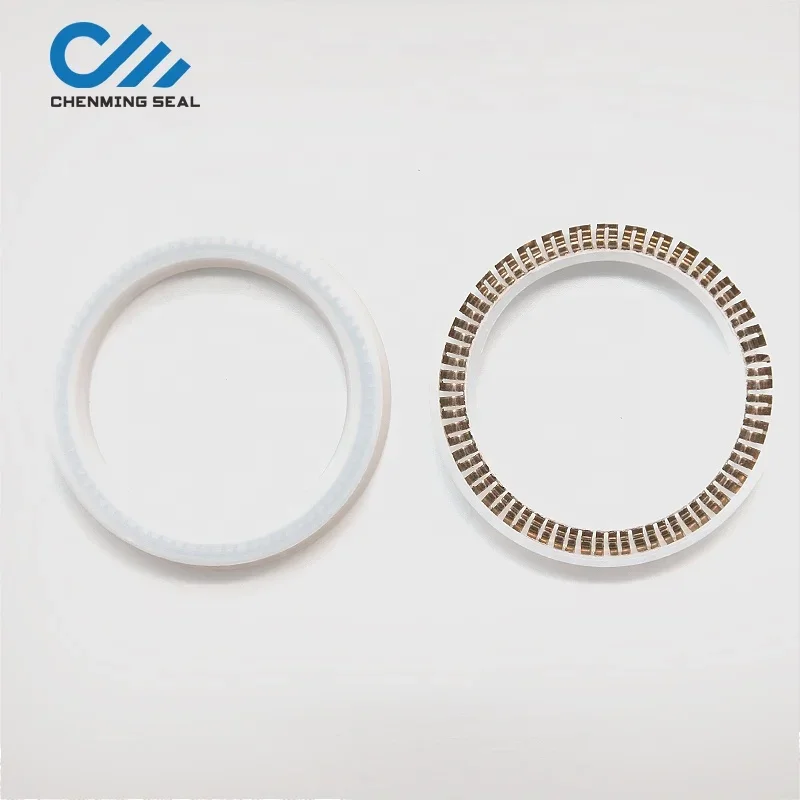 Ceimin 10.2*19.7*8 Spring Energized Seal with White Food-grade PTFE UFI 10.2X19.7X8  dispenser seal