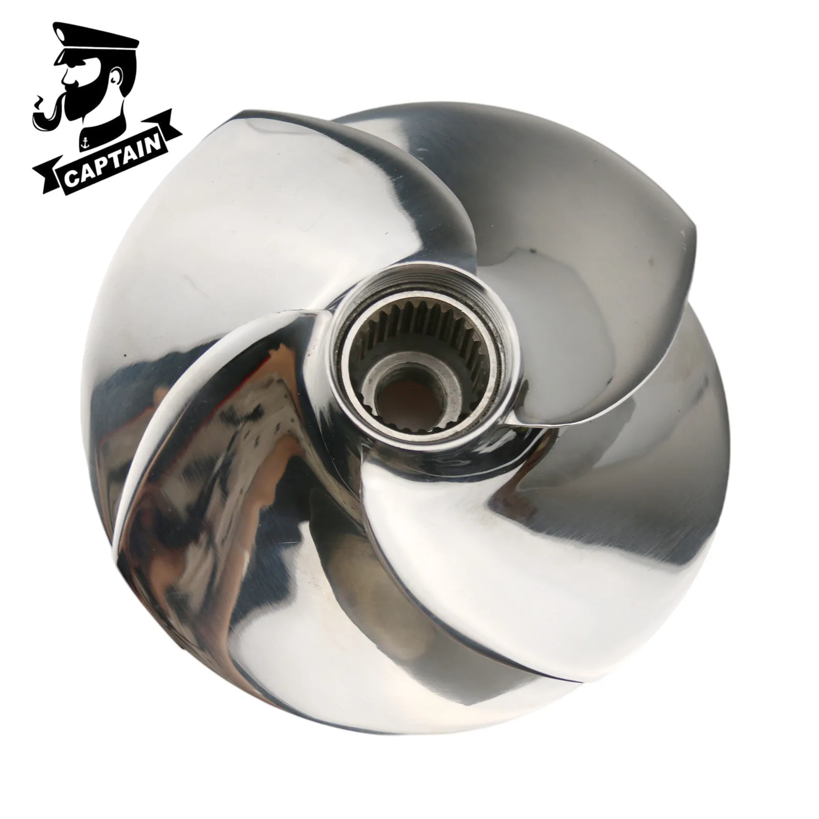 

Captain SRZ-15/21A Fit Seadoo Jet Ski Impeller RXP-X260/RXTIS260/ RXT-XaS /GTXLTDiS260/RXP-X255 159mm 4 Blades Polished