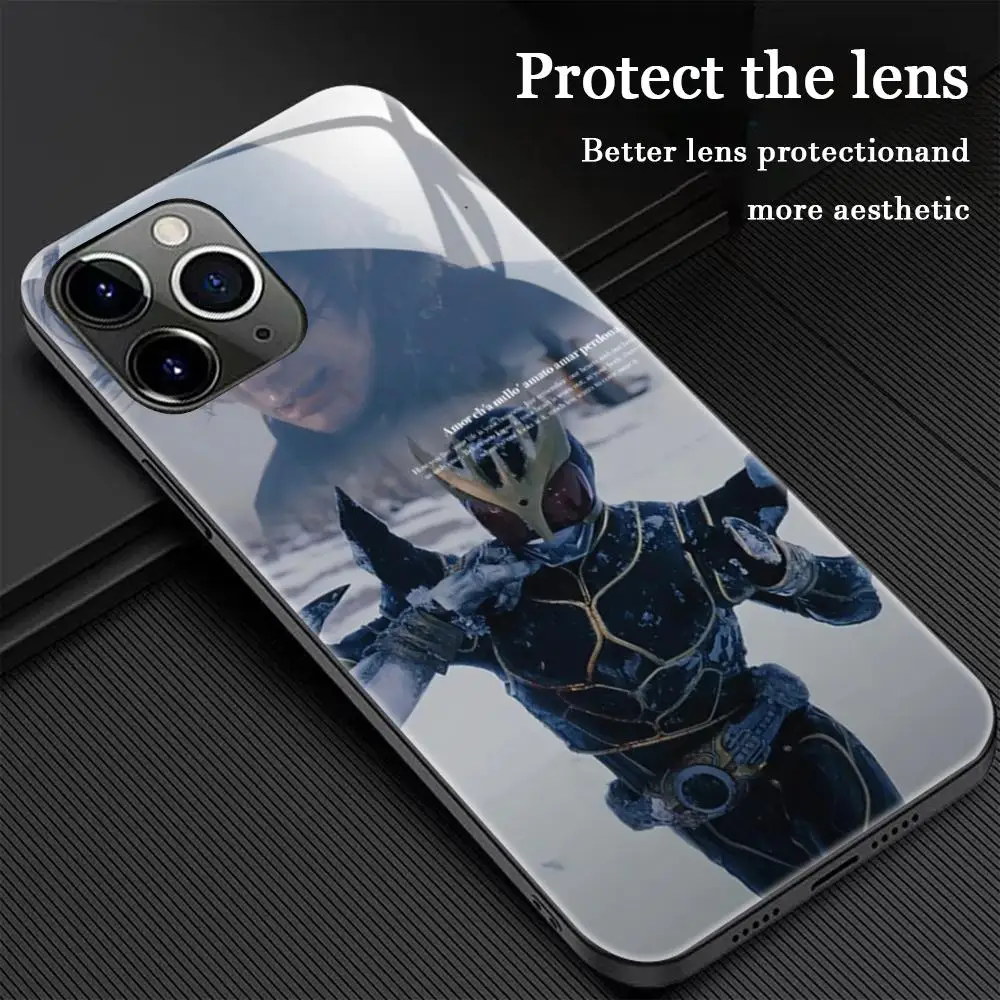 Star Kamen R-Rider Kuuga Phone Case For iPhone 17 16 15 14 13 12 11 X XR XS 8 Plus Mini Pro Max Glass Magnetic Phone Case - view 4