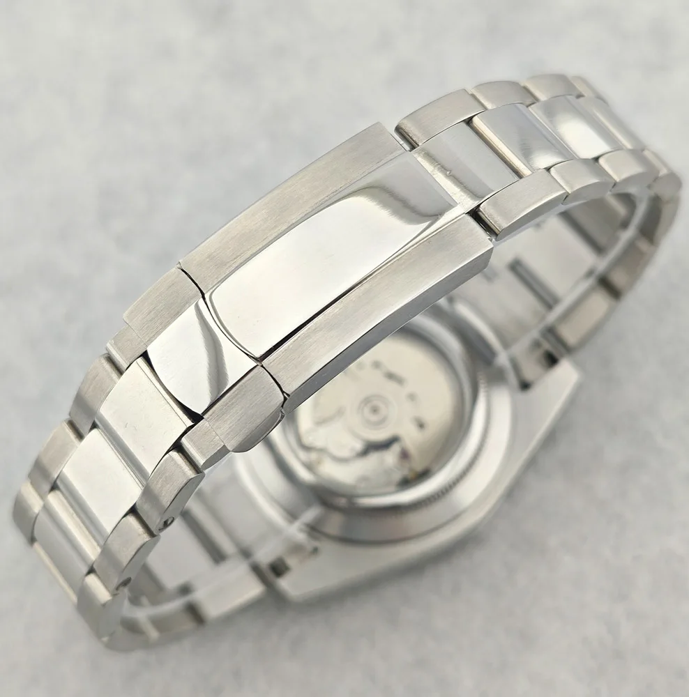 36 مللي متر/39 مللي متر ساعة NH35 ساعة من يهتمني بالفعل متأخر ساعة الأزرق الهاتفي الفولاذ المقاوم للصدأ الياقوت الكريستال ساعة مقاومة للماء