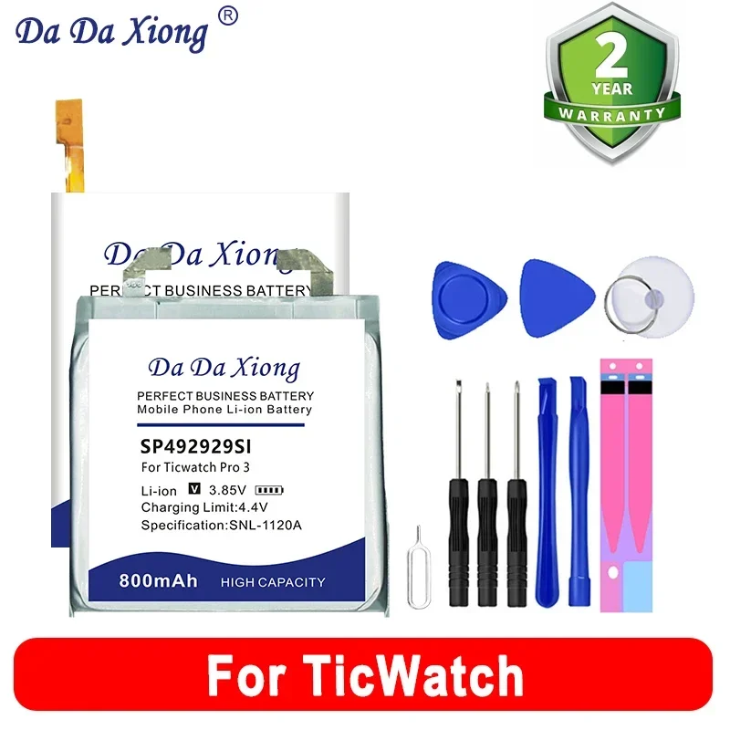 SP452929SF SP372728SE SP502626SF SP492929SI DRE622734SA 372726 Battery For Ticwatch Kids 1 2 C2 Pro 3 WE11056 WG11066 4G 46mm