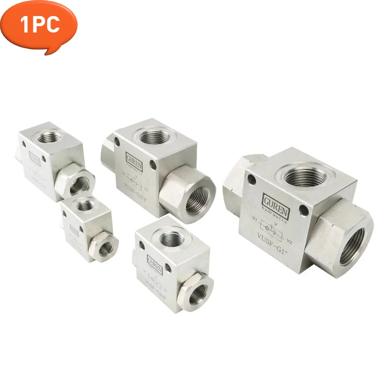 

1PC Hydraulic Shuttle Valve VUSF-G1/4" VUSF-G3/8" VUSF-G1/2" VUSF-G3/4" VUSF-G1"