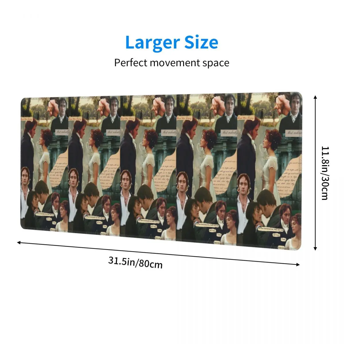 Large Mouse Pad 90s Fitzwilliam Darcy Pride And Prejudice Gamer PC Laptop Mats Keyboard Carpet Computer Gaming Desk Mat