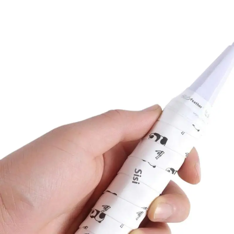 

1 шт., лента с ручкой из искусственной кожи для тенниса/бадминтона/сквоша, ракетки с мультяшным дизайном, теннисная ручка, противоударная, впитывающая пот, нескользящая