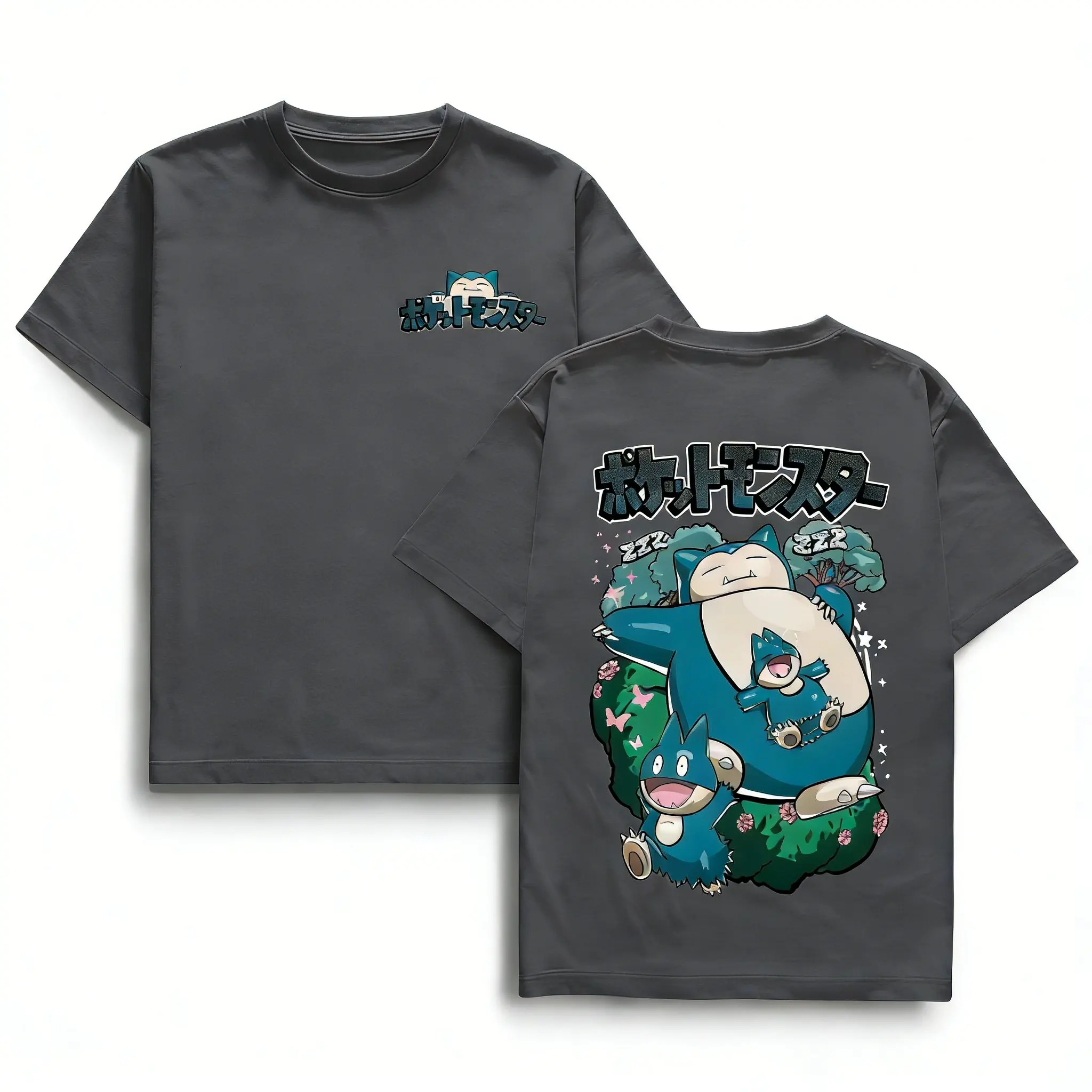 Pokemon Anime Graphic T Shirt Men Women 2026 Summer Y2k Short Sleeve Tee Casual Tops Snorlax Kawaii Streetwear Fashion - view 4