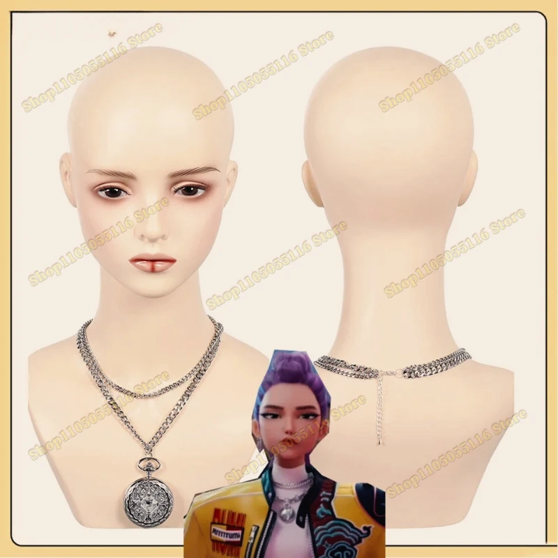 

2025 Demons TV Hunters Cosplay Rumi Necklace Fantasia KPop Women Pendant Neckwear Props Halloween Carnival Costume Accessories