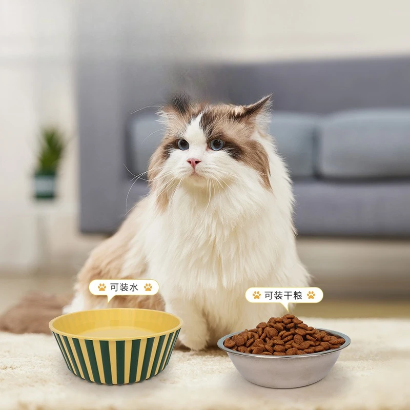 Movable Lifting Pet Hanging Food Bowl Pumpkin Shaped Stainless Steel Water Bowl for Rabbit Hamster Bird Cat Pet Feeding Supplies view 3