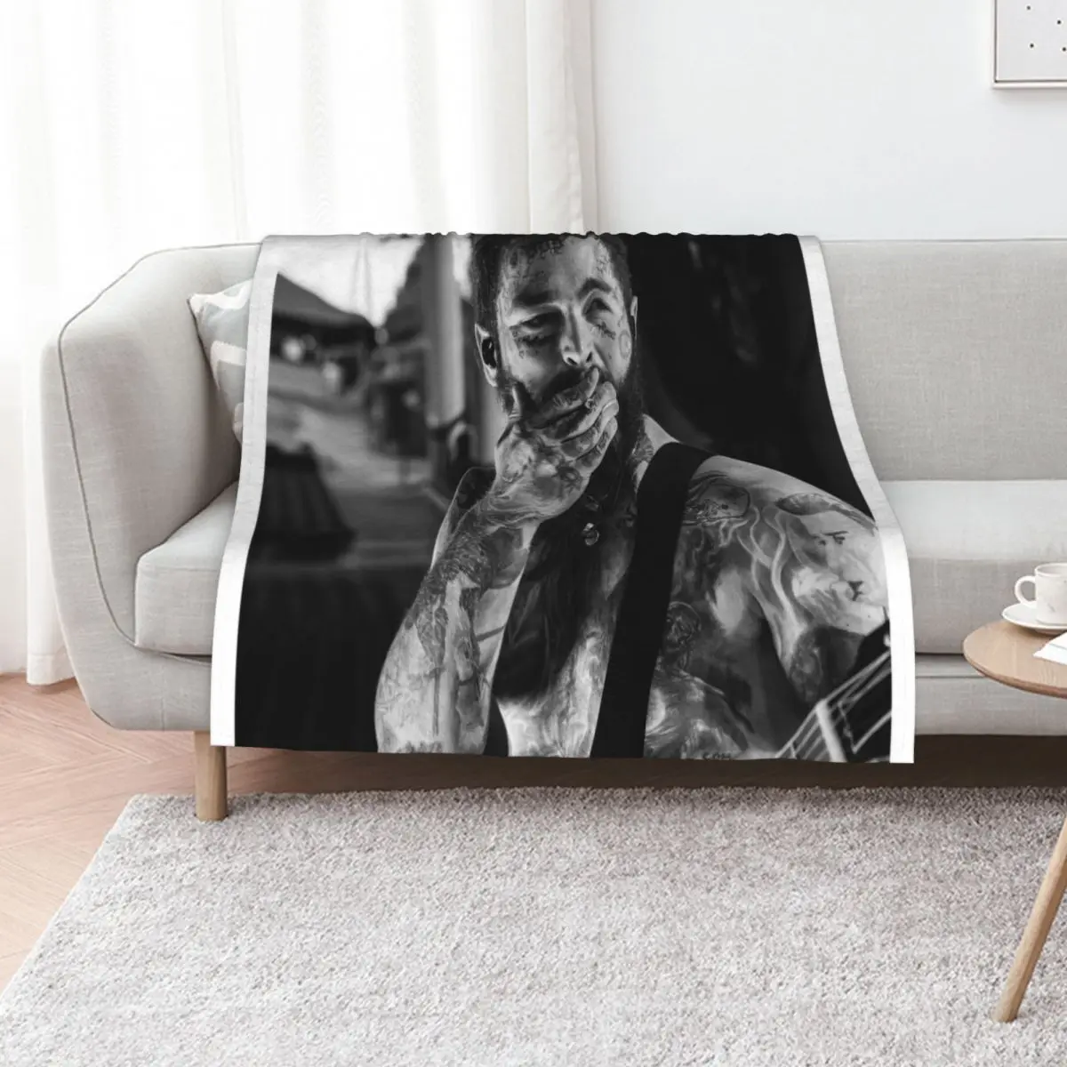 Copy of Post , sing, and smoking Throw Blanket Kid'S Tourist Hair Cute Plaid Bed Sofa Blankets