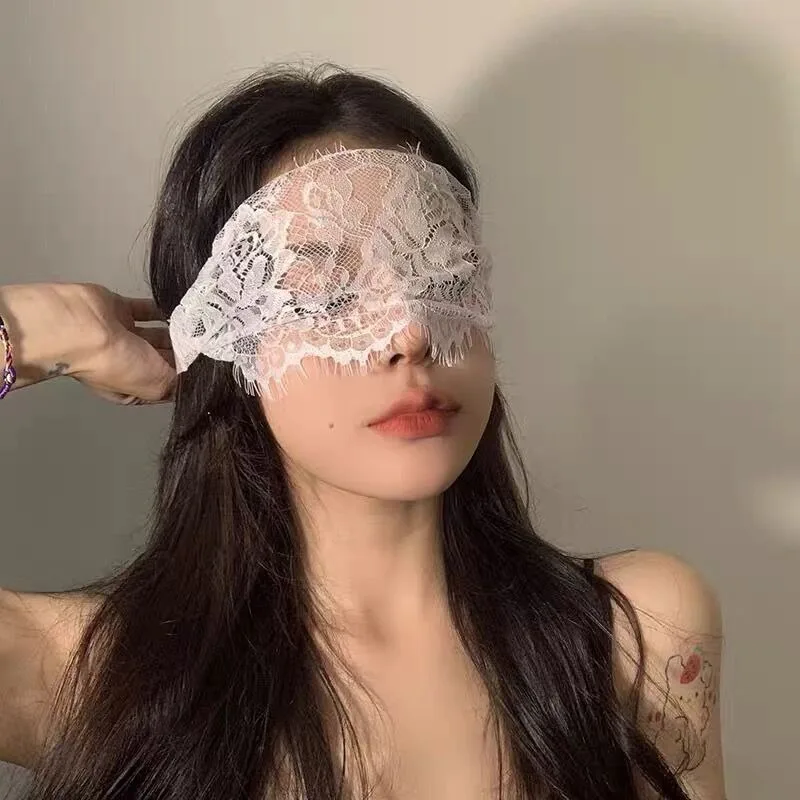 Lady Sexy Hollow Lace Eye Blindfolds Cutout Patch Exotic Apparel Style Bandage Strap Gothic Covers Cosplay Costumes Accessories