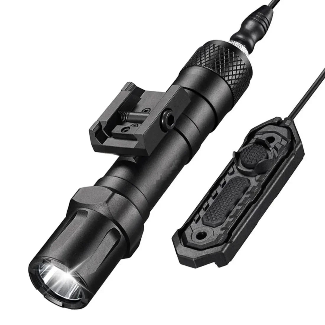 2000LM Rechargeable Tactical Rifle Light Pressure Remote Switch Compatible with M-Rail