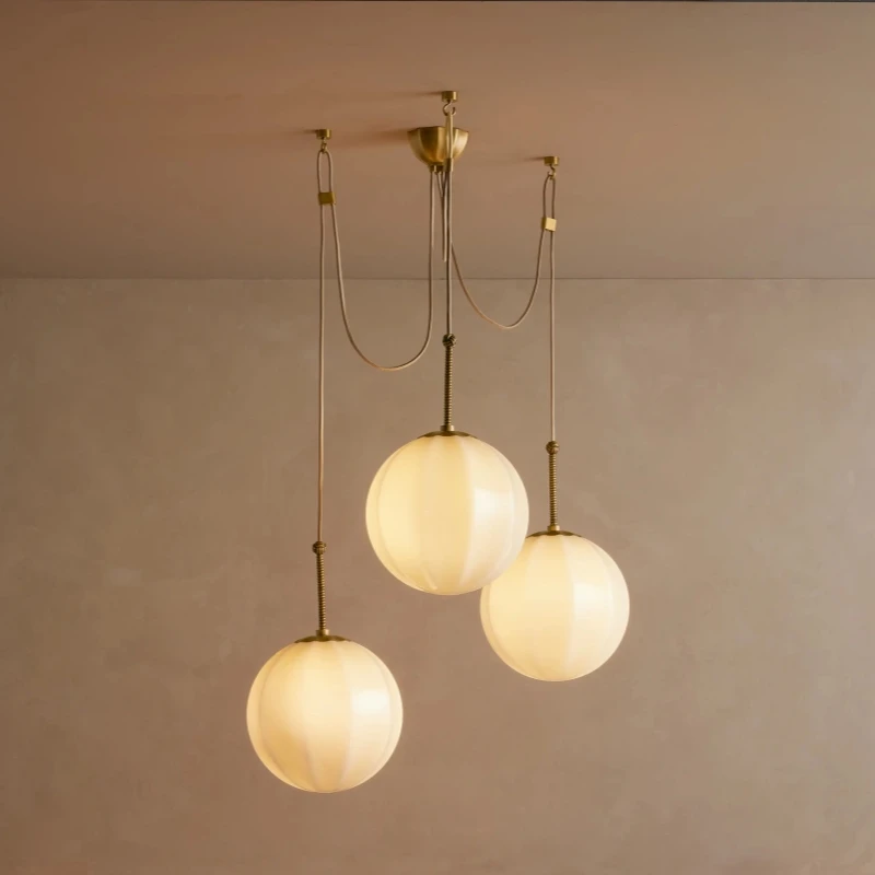 

Cream Glass Bubble Chandelier Bedroom Clothing Store Lamp Cloud Soft Look Children Room Bar Villa Pendant Light Agnes Chandelier