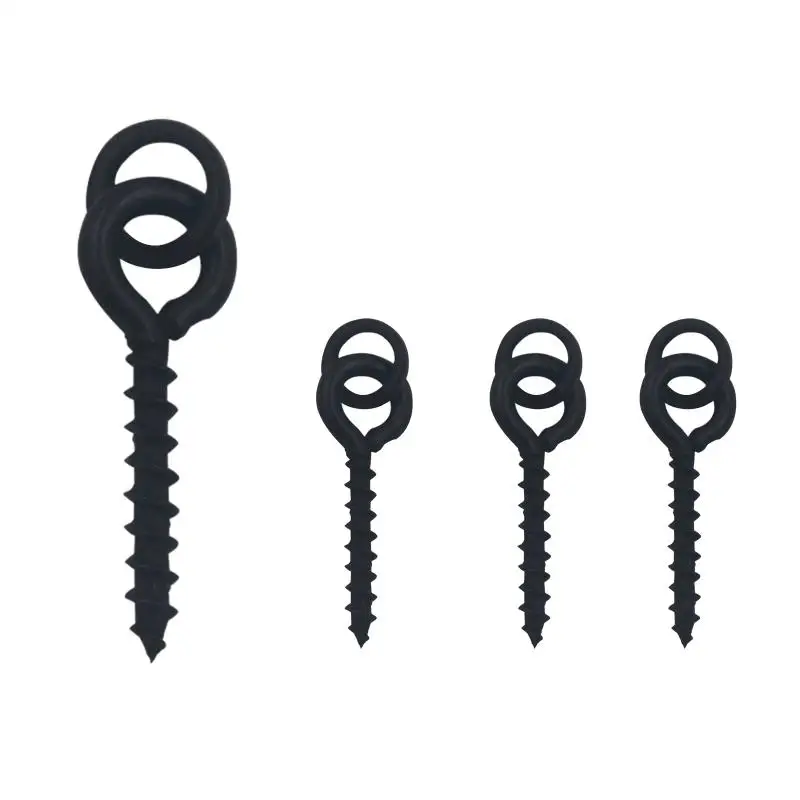 10pcs Carp Fishing Bait Screws Pop Up Bait Boilie Method Feeder Fishing Accessories Connector Swivels End Tackle