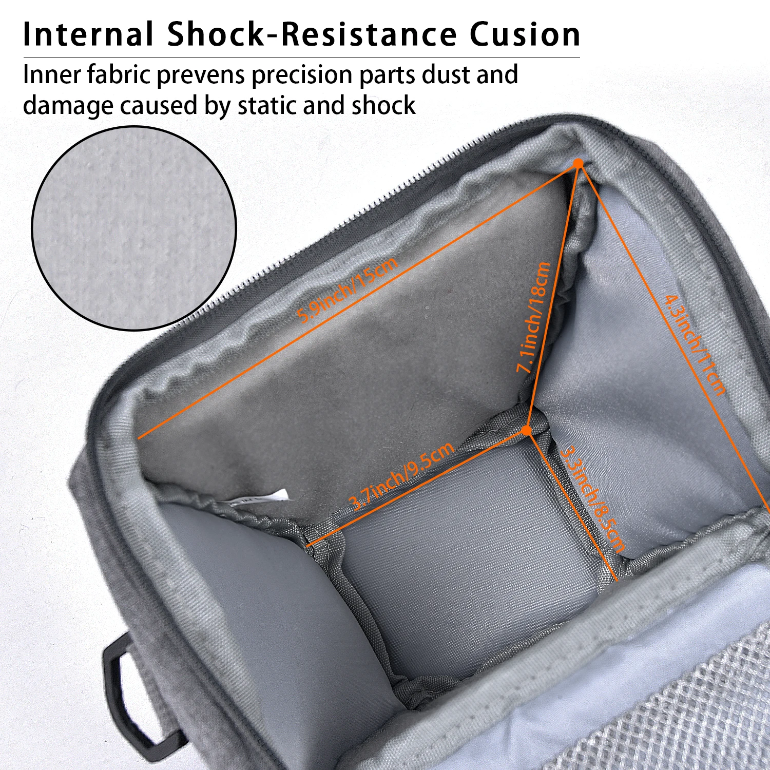 FOSOTO New Compact DSLR Camera Bag Shoulder Crossbody Case Compatible for Canon Nikon Pentax Olympus with Waterproof Rain Cover