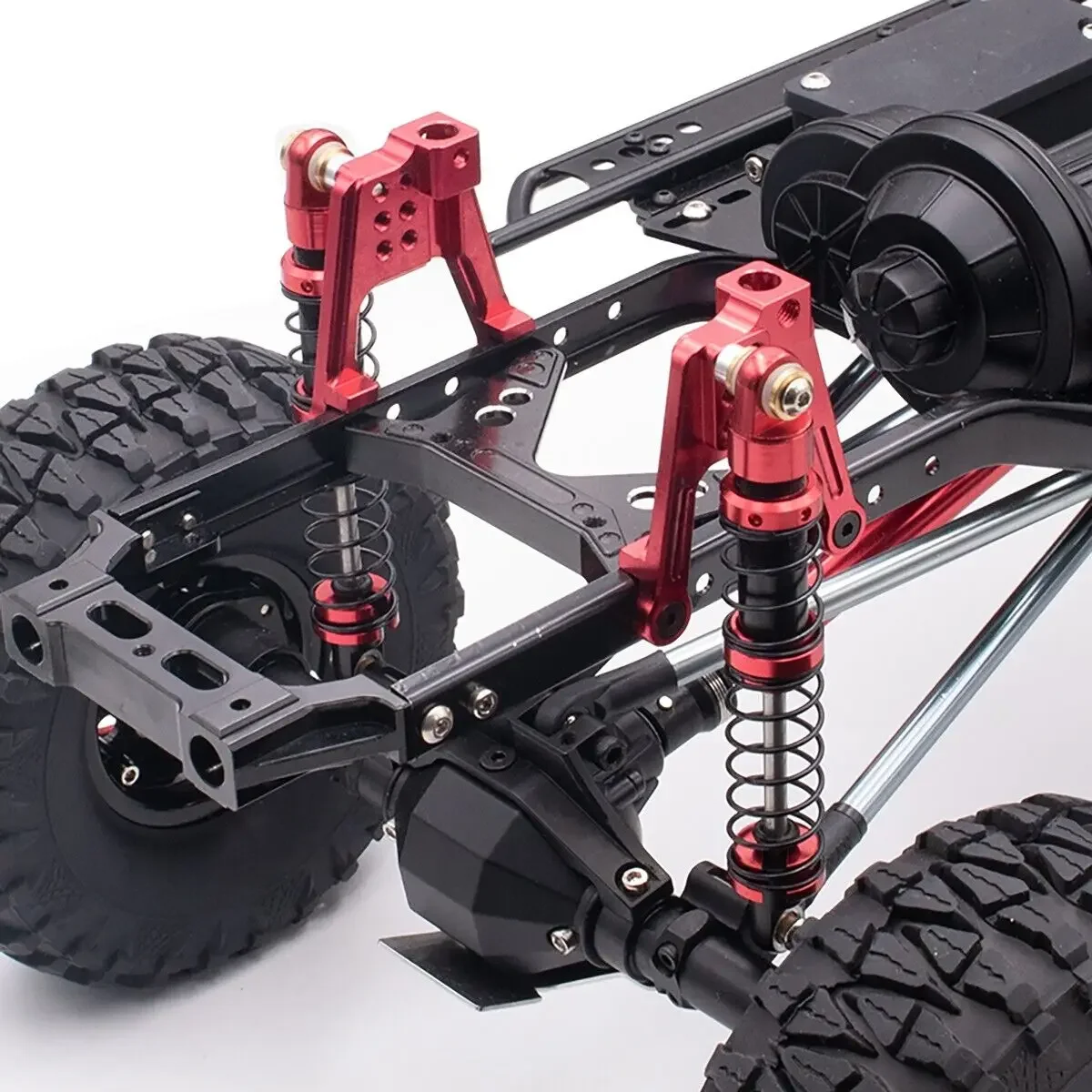LCX Racing 1/10 RC Crawler Car Aluminiowa tylna wieża amortyzatora Zawieszenie amortyzatora do Axial SCX10 II Ulepszenia Części Akcesoria