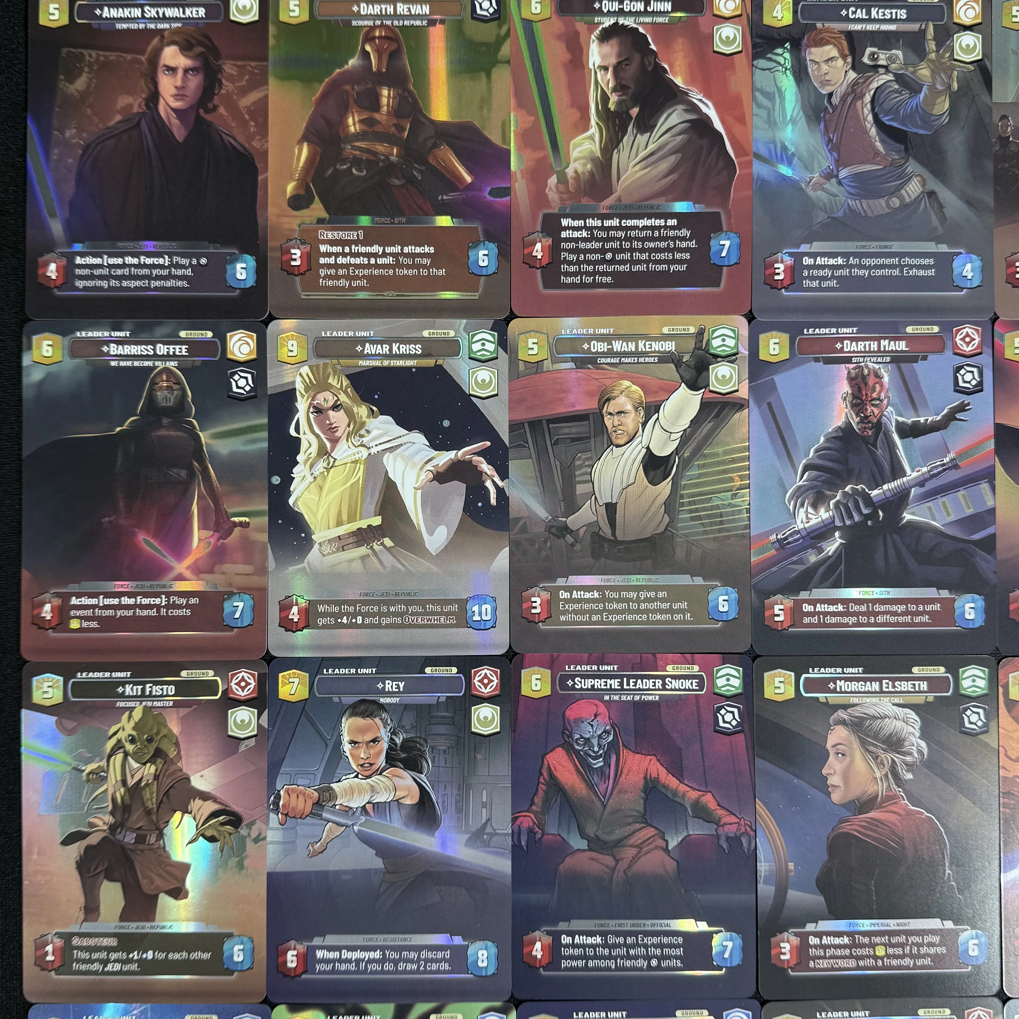 بطاقات SWUDB Proxy بطاقات الرقائق المعدنية حرب النجوم غير المحدودة SOR JTL SHD إصدار جامعي بطاقة مجموعة بطاقات البضائع الفيلمية #1