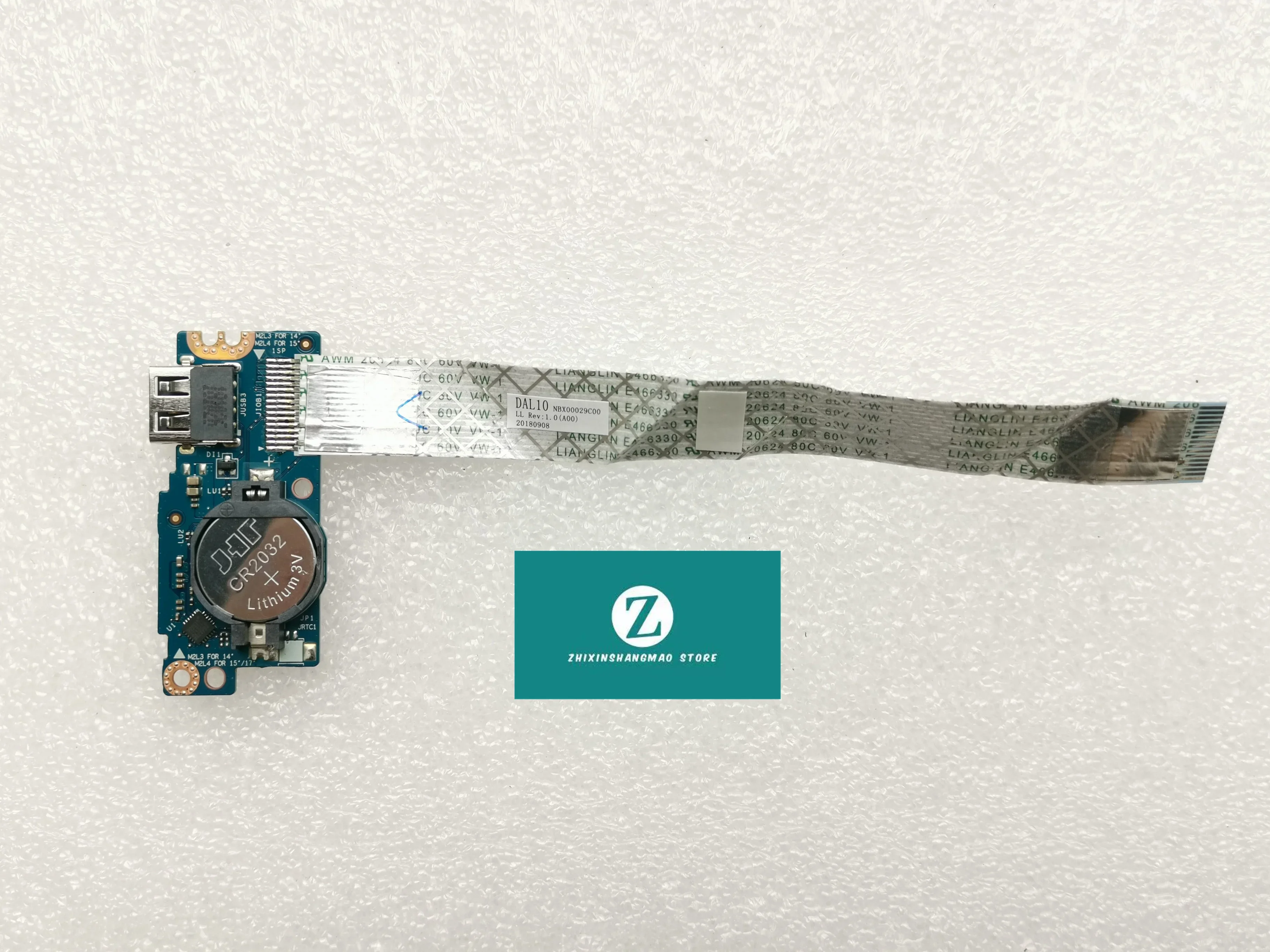 FOR DELL INSPIRON 7400 3481 3482 USB SD CARD READER BOARD W CABLE  LS-G716P 039M5P 39M5P