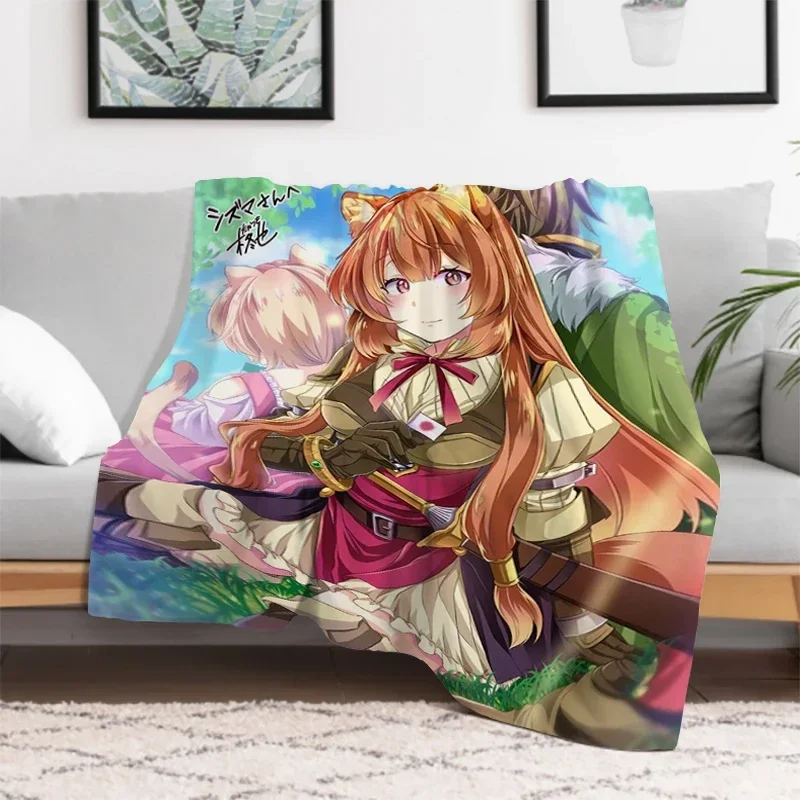 2026 Anime Blanket The Rising Of The Shield Hero Warm Bed Fleece Custom Nap Home Fluffy Soft Blankets King Size Microfiber Beddi