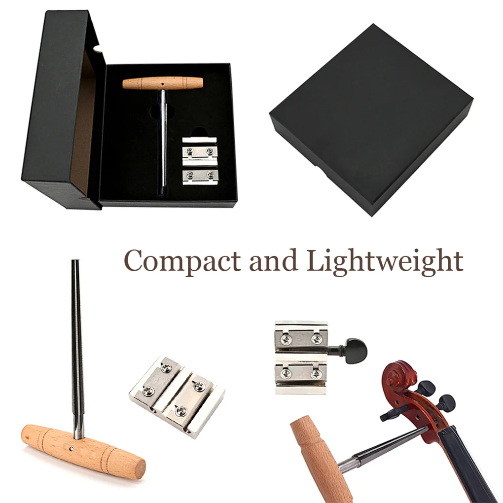 Violin Peg Hole Reamer Kit Maintenance Pegs Shaver Making Tools Set