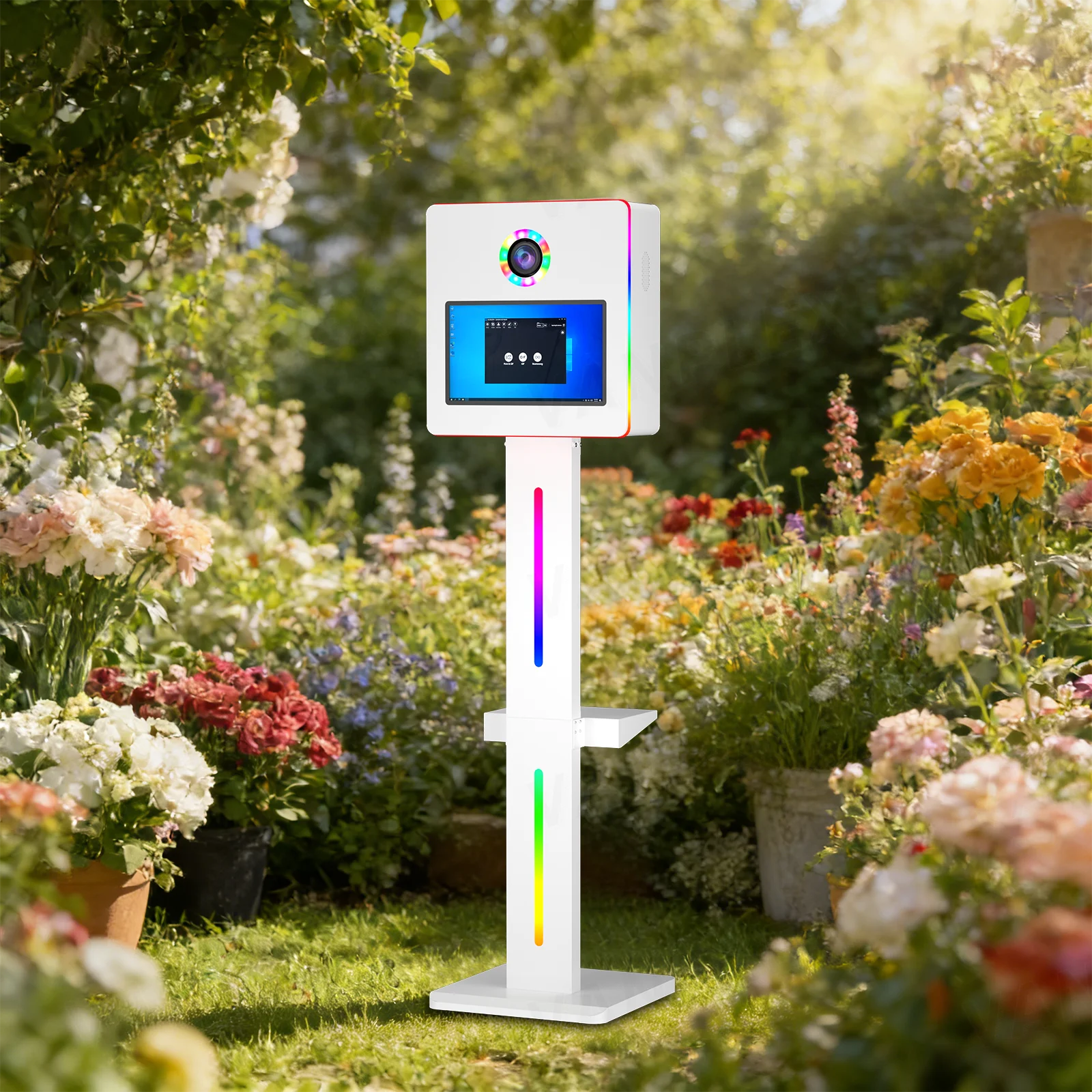 2026 Newest 15.6 Inch Mirror Touch Screen Photo Booth | Magic Mirror Wedding | /Camera + Instant Print + Wi-Fi +