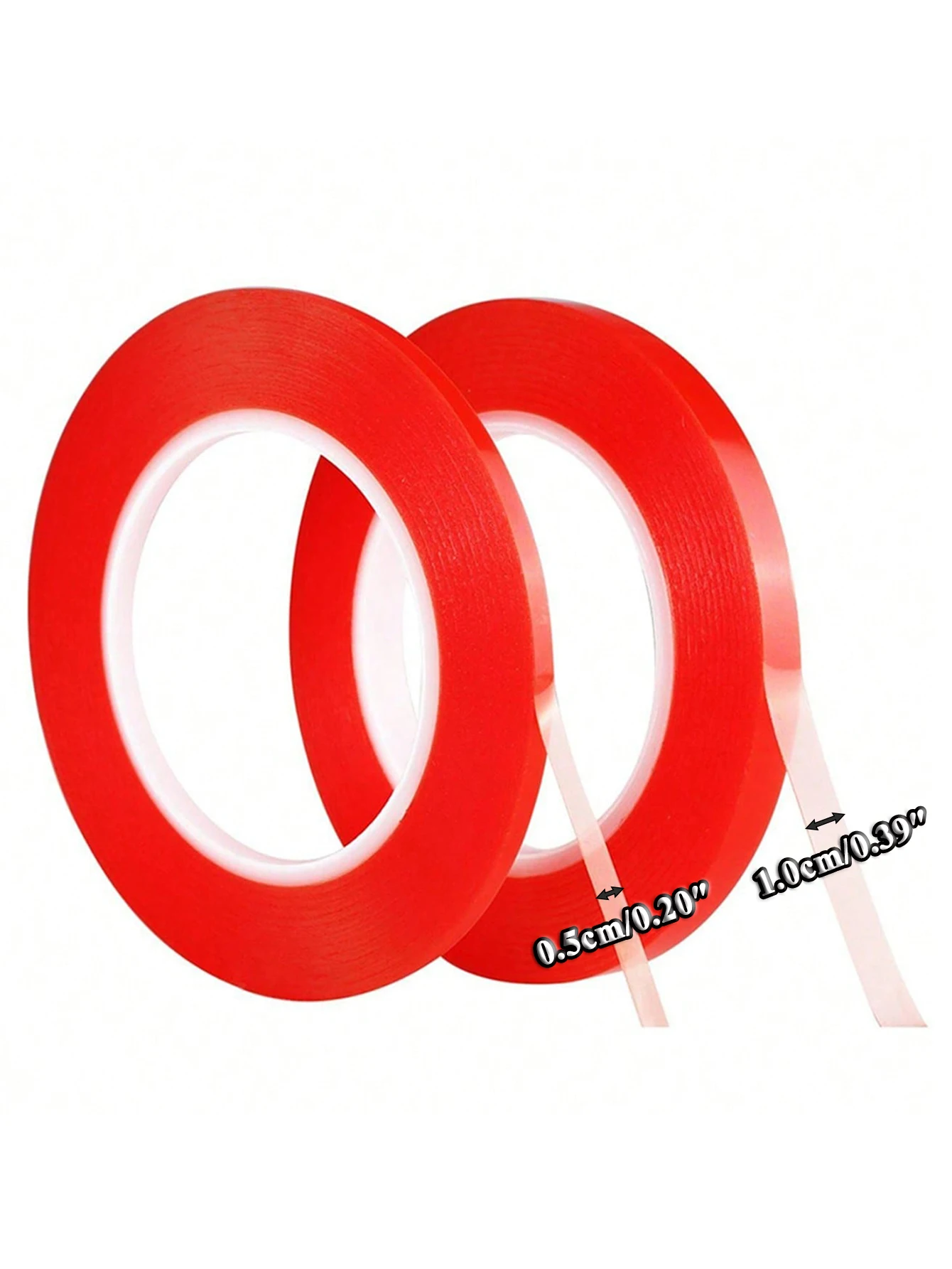 1 to 5 Rolls Double Sided Red Adhesive Nail Tape Strong Acrylic Glue Strip for Nail Tips Extension DIY Manicure Tools