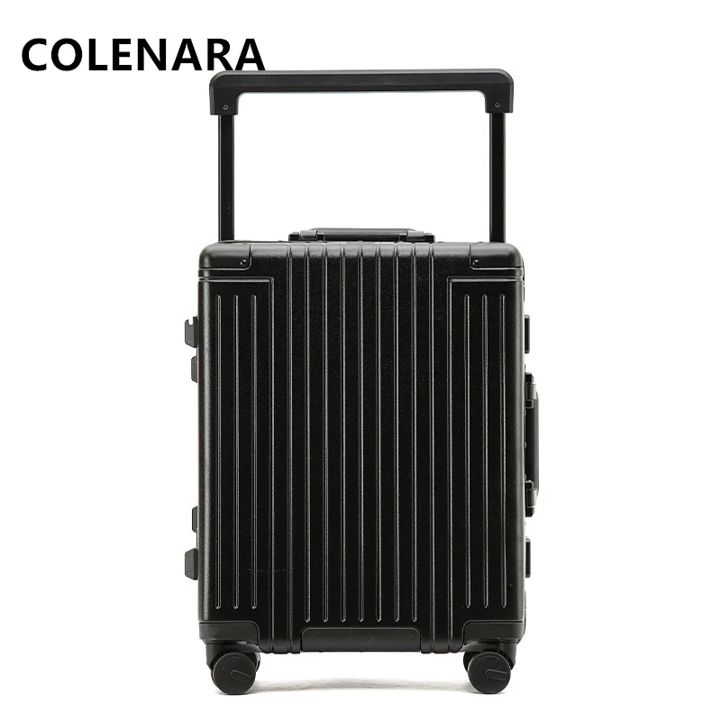 

COLENARA Luggage on Wheels 24"26 Inch Women's Large-capacity Thickened Aluminum Frame Trolley Case Men's Rolling Suitcase