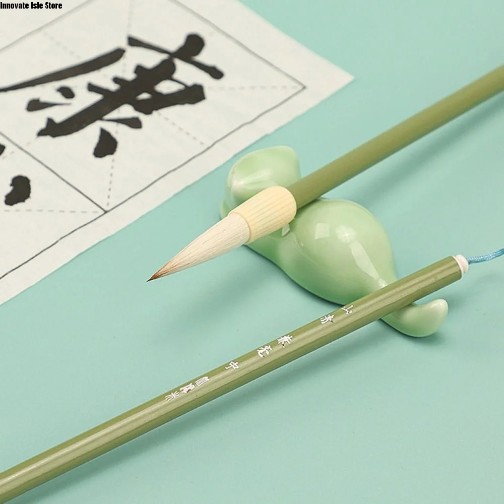 Calligraphy Brush Art Paint Brush Oil Painting Chinese Brushes Script Writing Brush Wooden Handle Wolf Hair