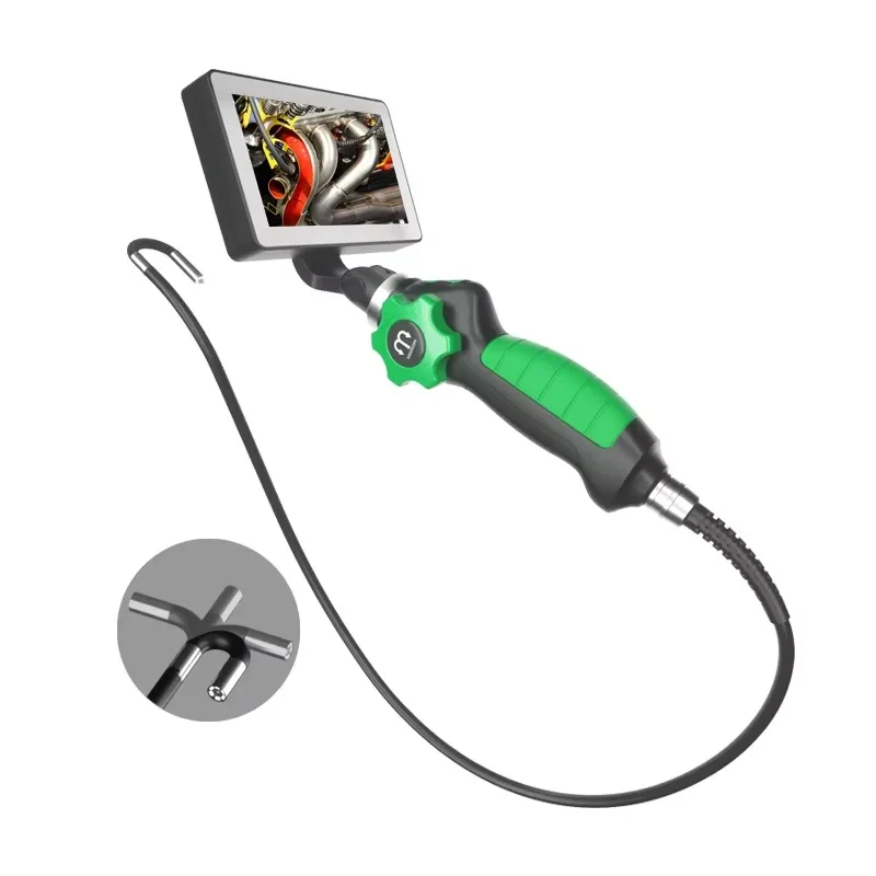 

Portable Endoscope Camera 3.9mm with 5 Inch 360 Degrees Steering Articulating Borescope