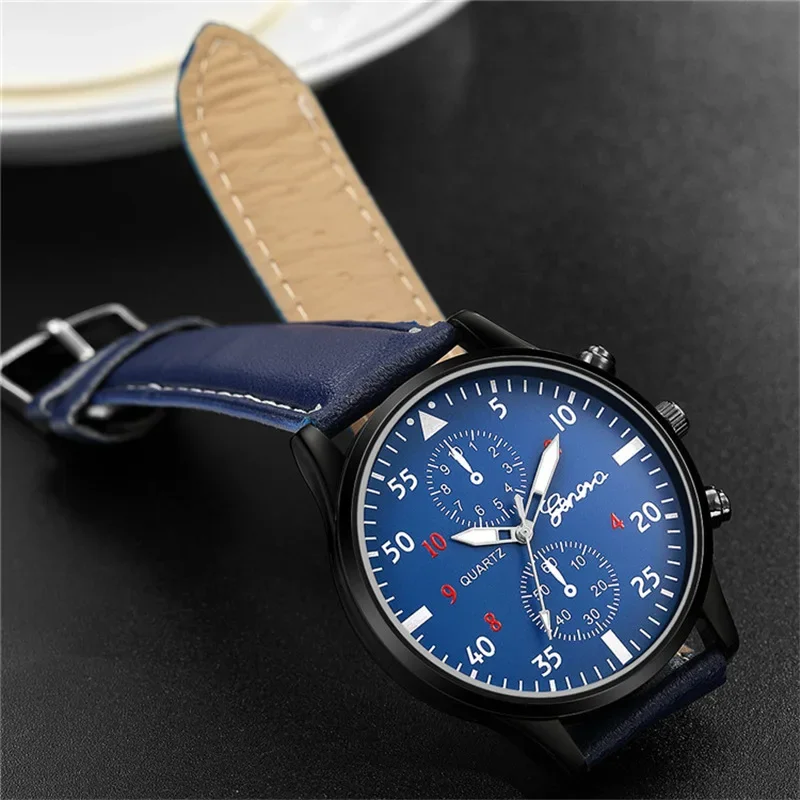 Top Brand Luxury Men's Watches Casual Leather Belt Analog Quartz Wrist Watches for Men Fashion Sports Male Clock Reloj Hombre