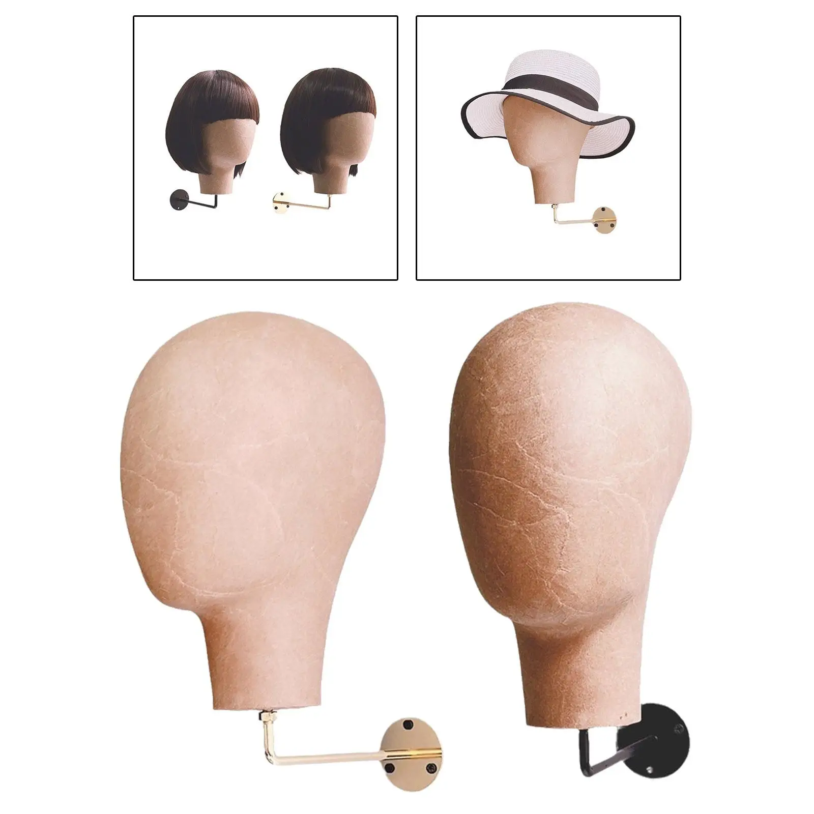 Manekin rak topi Model kepala, Model tampilan Wig multifungsi, dudukan topi untuk topi Wig