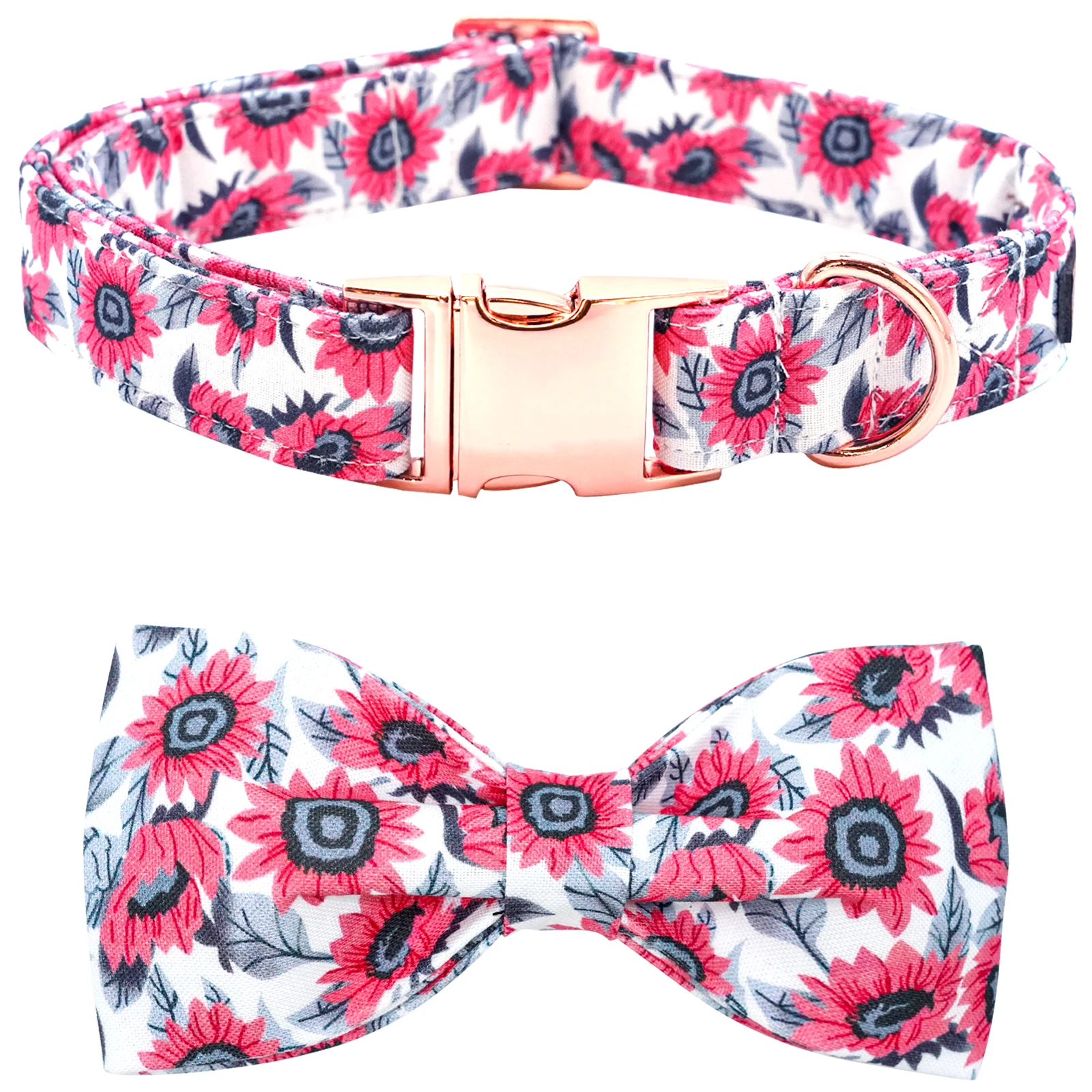 

Dog Collar with Bow Tie Pink Dog Collars for Female Dogs Soft Durable Adjustable Collar Bows Spring Collar Dog Bow