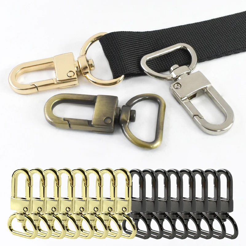 

100Pcs 13/16/19mm D Ring Metal Buckle Swivel Lobster Buckles for Bags Chain Hook Clasp Dog Collar Connector DIY Accessories