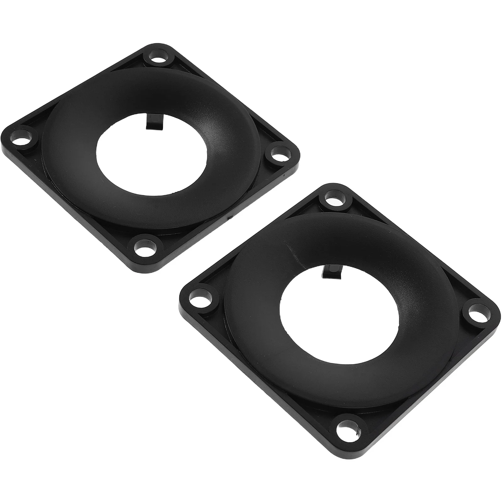 

2pcs Speaker Cover Square For Dashboard Automotive Audio Clarity Dust Resistant Plastic Car Stereo Replacement Guard