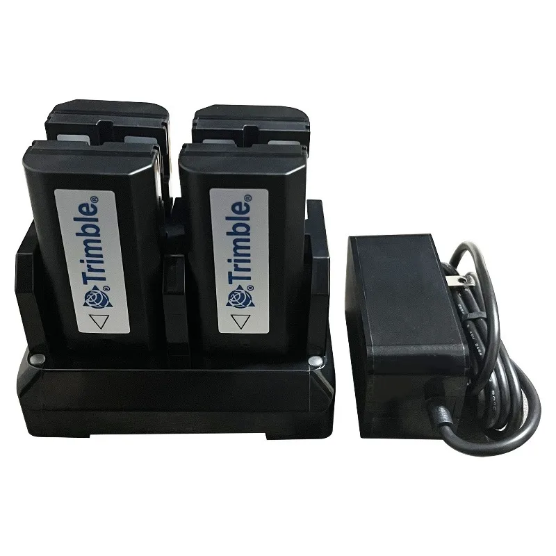 4pcs 3400mAh 54344 Battery with C300 4 Port Charger Set for Trimble 5700 5800 MT1000 R6 R7 R8 Dini03 MT1 RTK GNSS Total Stations