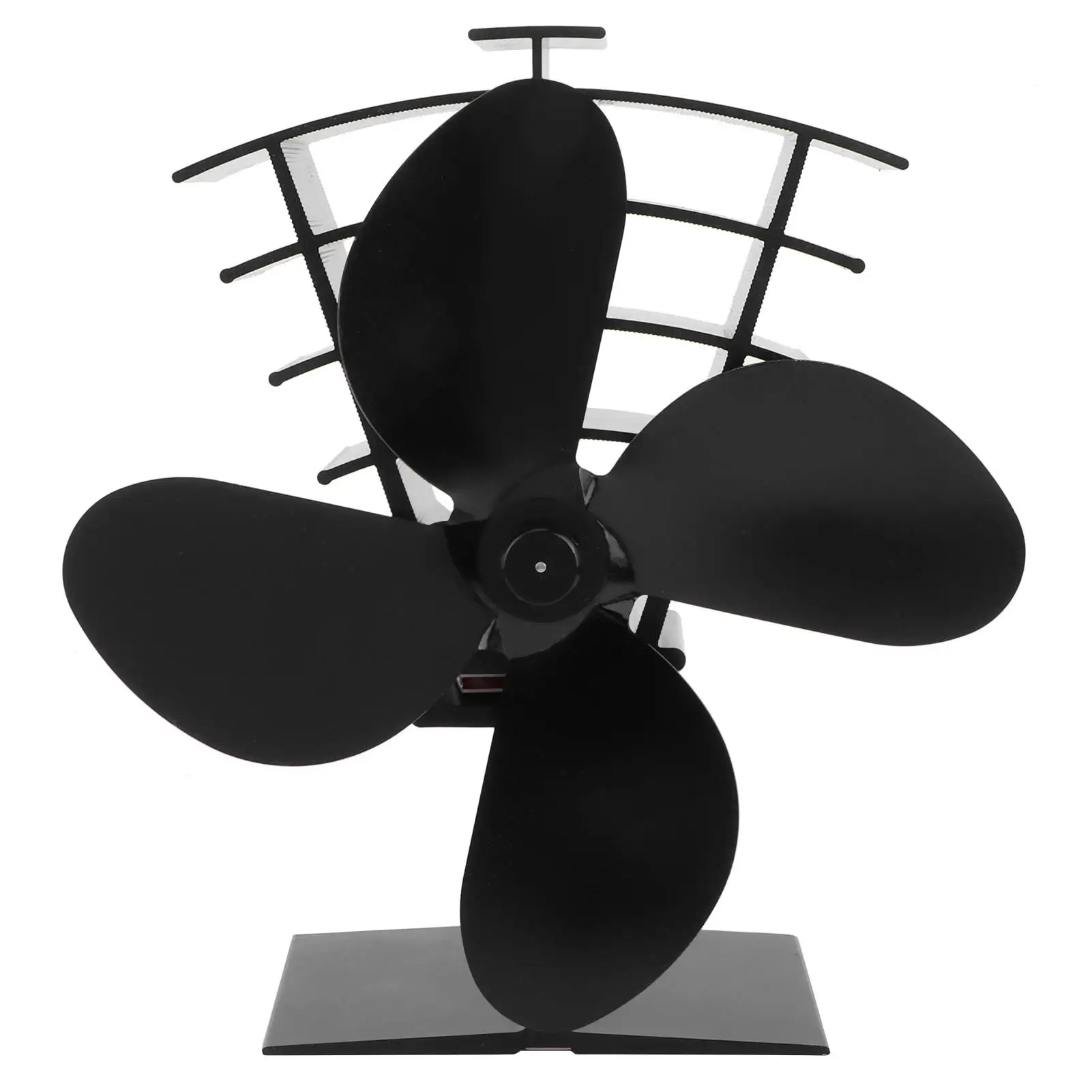 Fireplace Fan 4 Blades Heat Powered Stove Fan for wood