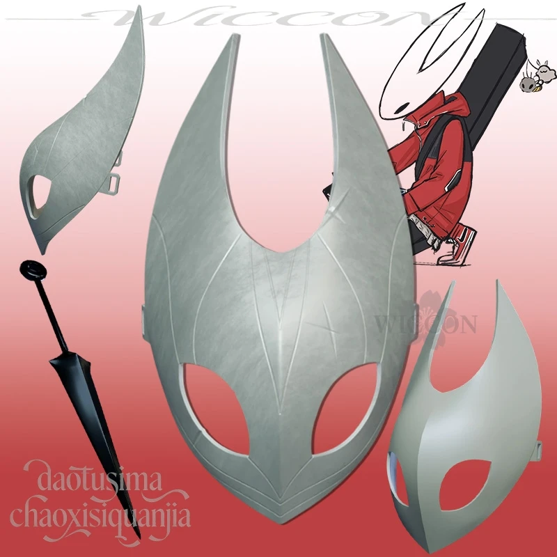 

3D Hornett Cosplay Holloww Anime Game Knights Polylactic Acid Mask Furry Monster Headwear for Halloween Party