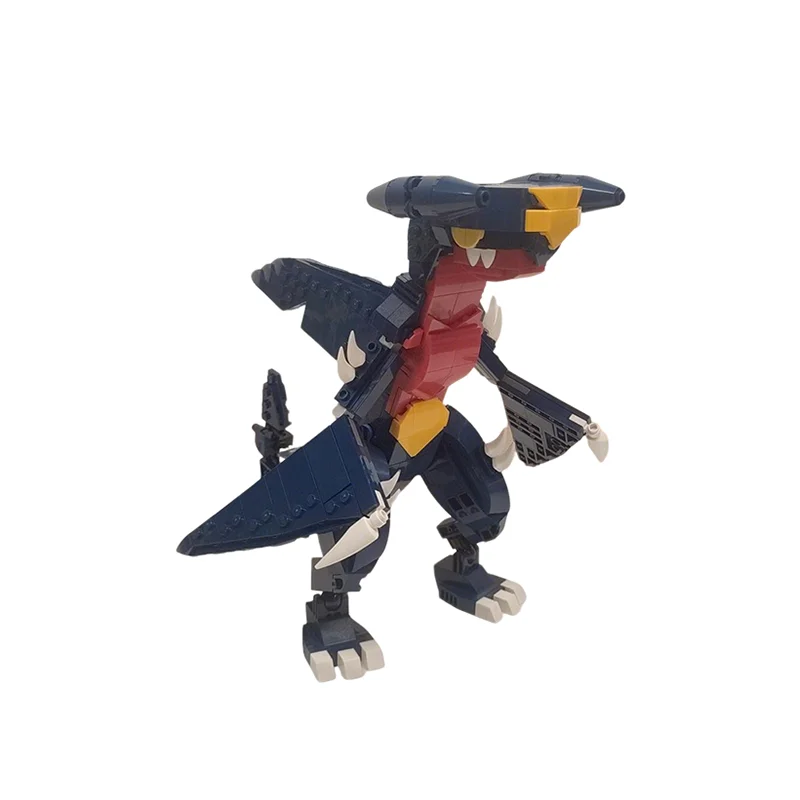 609 pièces MOC Pocket Pets Garchomp Modèle de blocs de construction Architecture Cadeau de Noël Jouets DIY Idée éducative créative Briques pour enfants