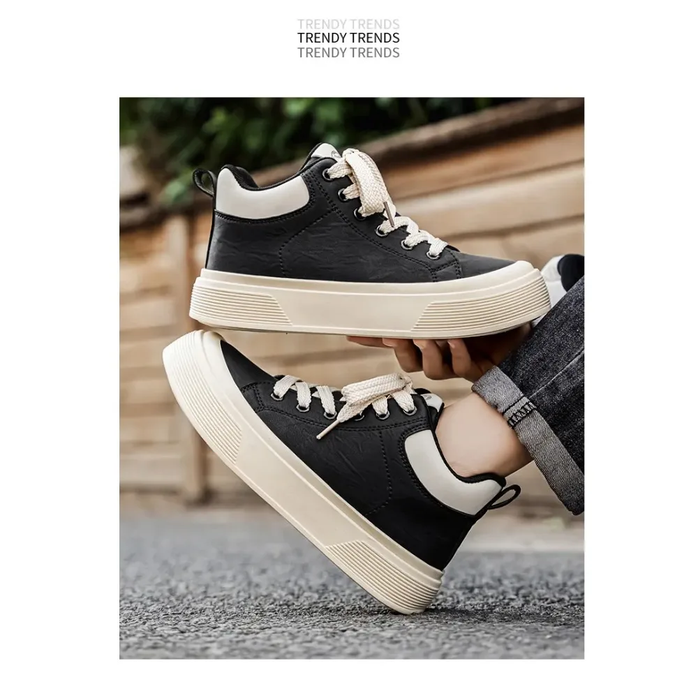 

Retro Outdoor Anti Slip Male Sports Shoes 2025 Fall Men's Casual Sneakers Fashionable Comfortable Breath Rubber Outsole Footwear