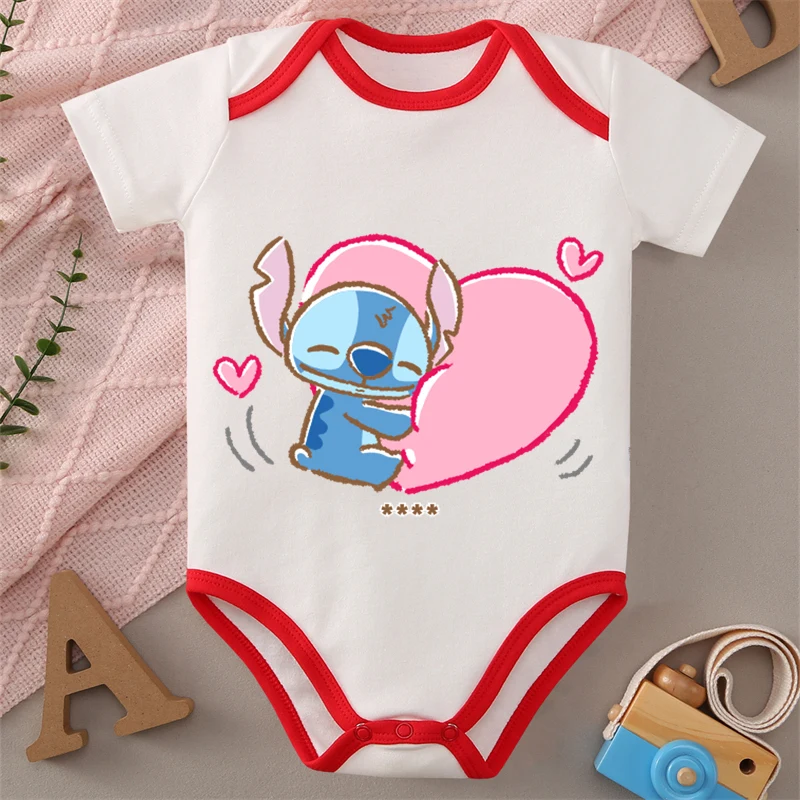 MINISO 100% ملابس قطنية ليلو وستيتش دكتور جامبا جوكيبا بدلة قطعة واحدة مطبوعة بشكل لطيف للأطفال من عمر 0 إلى 12 شهرًا لحديثي الولادة #2