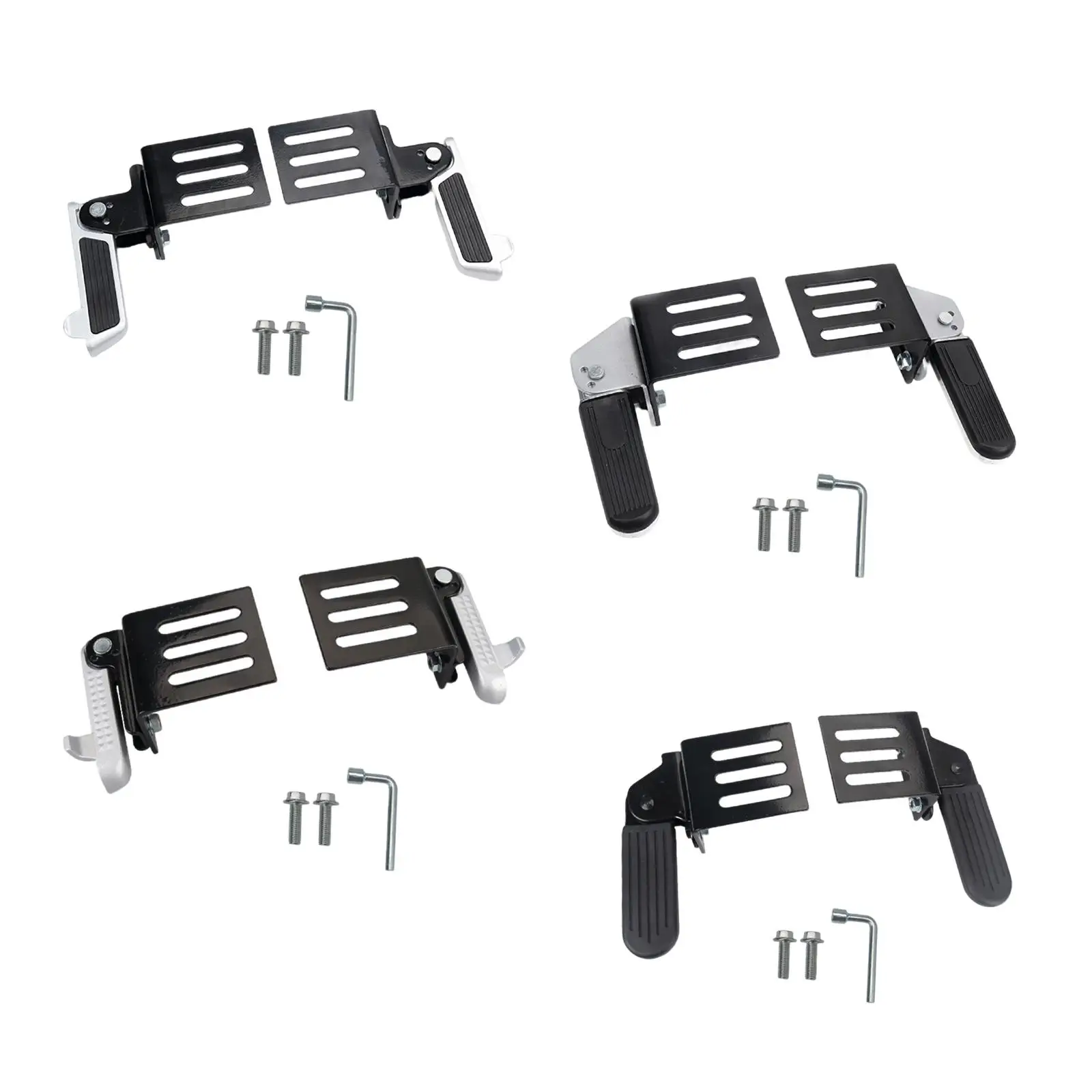 

2x Electric Bike Folding Pegs Professional Supplies Direct Replace Outdoor Parts Multifunction Front Foot Pegs Non Slip Footrest