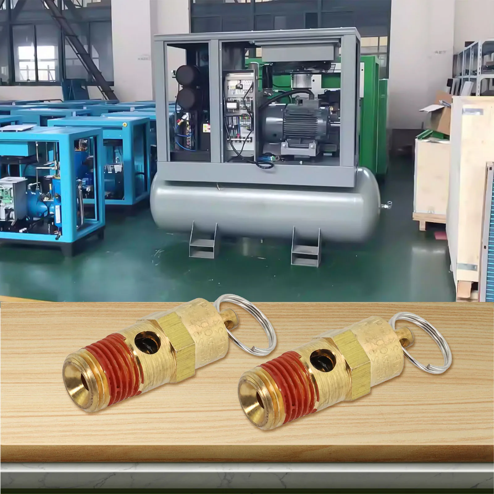14 Male NPT Safety Valve Designed for Air Compressors Ensures Safe and Efficient Operation Under Varying Pressures