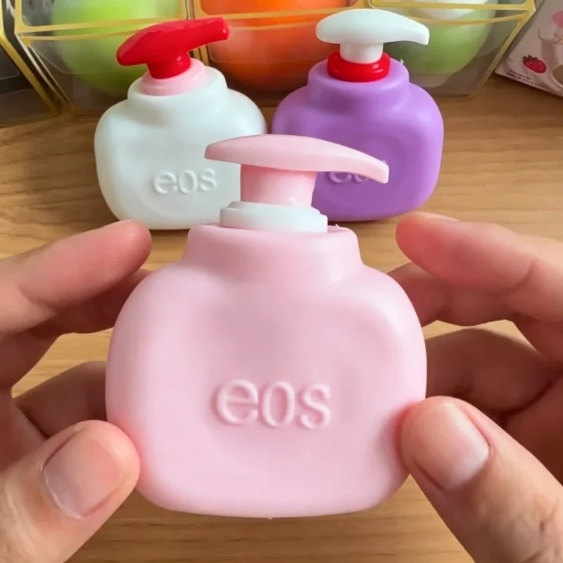 ASMR Crunch Sound Squishy Fidget Toy, Building Block Filled Hand Cream Bottle Stress Ball, Pocket Size Stress Relief Squeeze Toy
